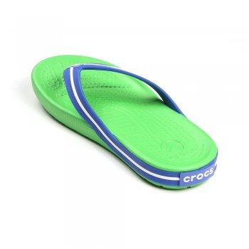 Фото 2 Шлепанцы Crocband Flipswitch (зеленый с синим) 10038 Crocs 11138-367